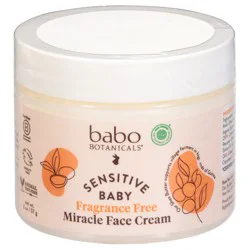 Babo Botanicals Sensitive Baby Fragrance Free Miracle Cream 2 oz