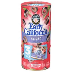 Early California Sliced Ripe Olives - 3 x 2.25 oz Cans