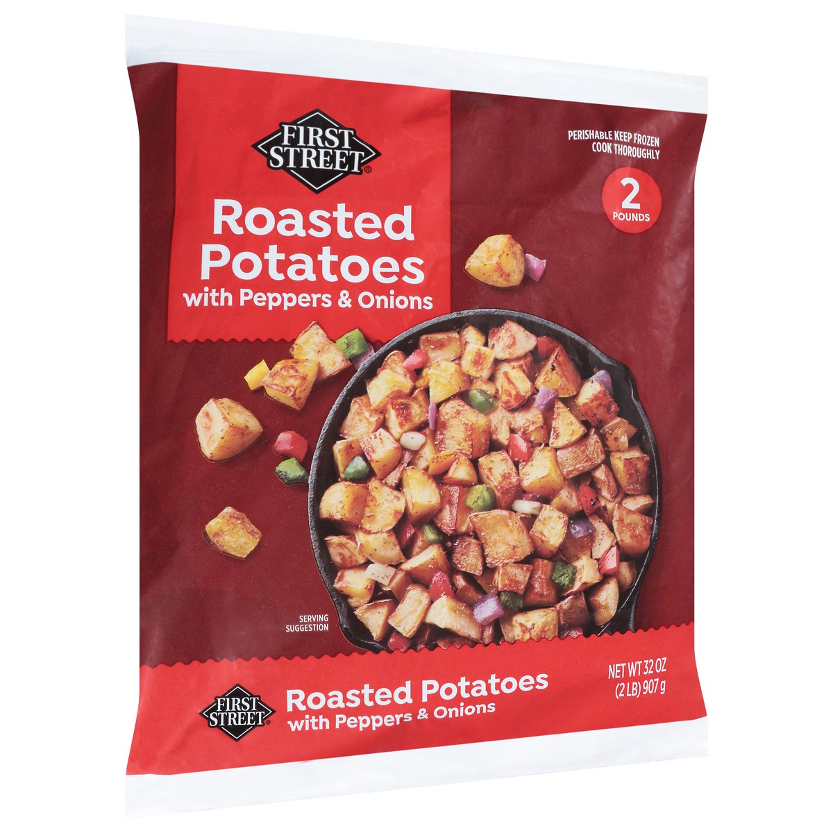 slide 2 of 14, First Street Roasted Potatoes W/ Peppers & Onions, 32 oz