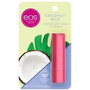 slide 1 of 1, Eos Super Soft Shea Lip Balm Stick - Coconut Milk, 0.14 Oz, 0.14 oz