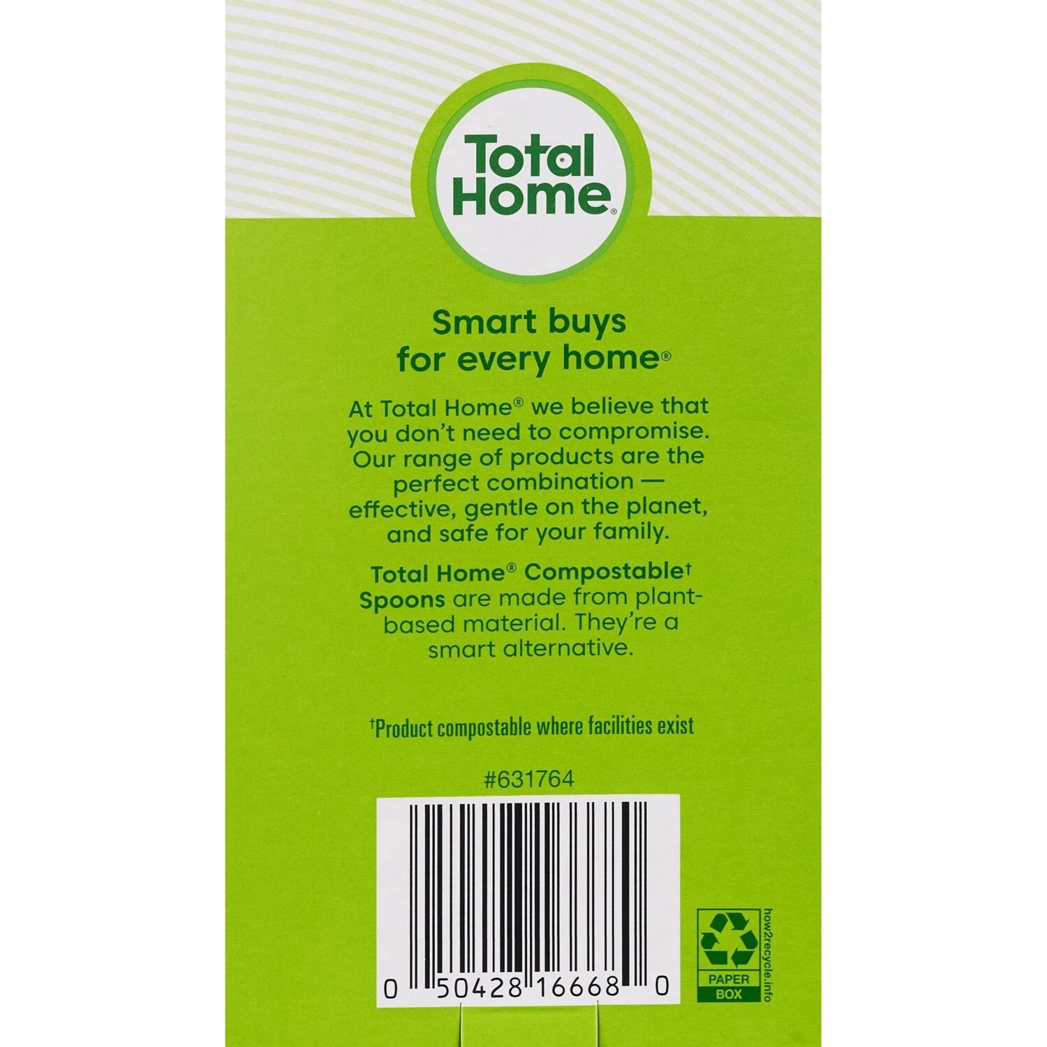 slide 2 of 2, Total Home Earth Essentials Compostable Spoons, 24 Ct, 24 ct