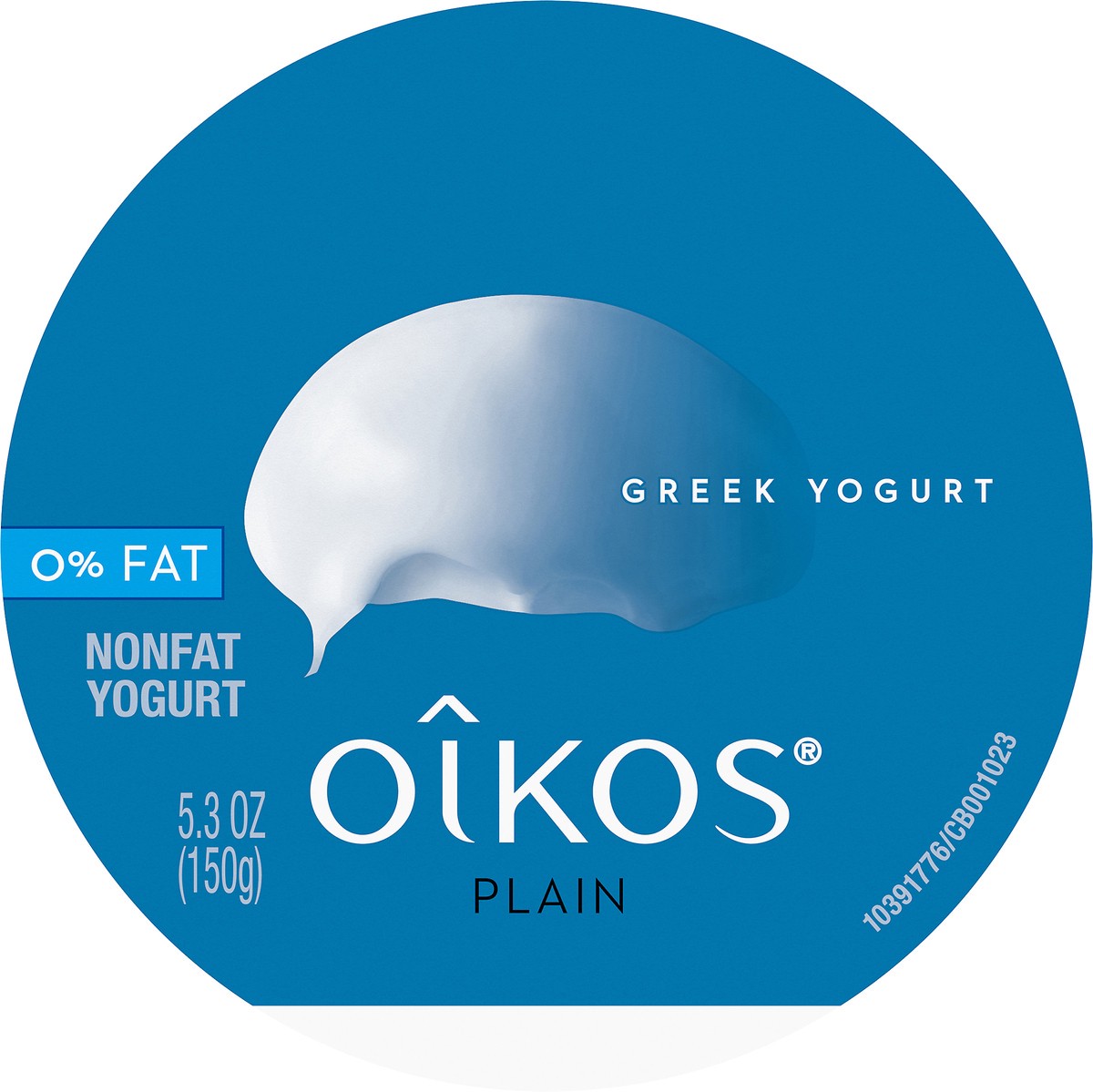 slide 5 of 8, Oikos Greek Nonfat Yogurt, Plain, 5.3 oz., 5.3 oz