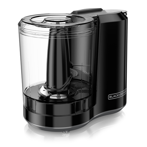 slide 1 of 1, BLACK+DECKER 3 Cups 70-Watt Black Mini Food Chopper, 1 ct