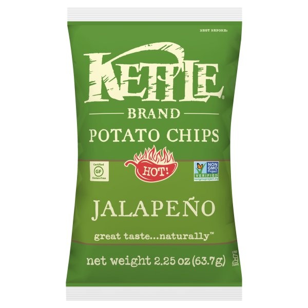 slide 1 of 1, Kettle Brand Jalapeno Potato Chips, 2.25 oz