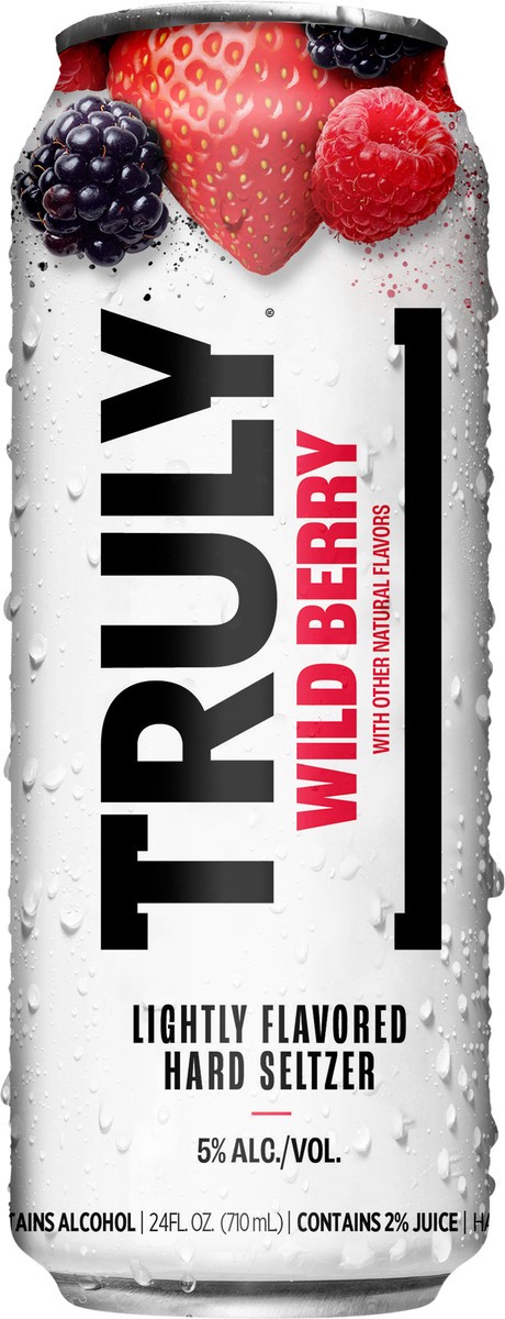 slide 4 of 11, TRULY Hard Seltzer Wild Berry UT (24 fl. oz. Can), 24 fl oz