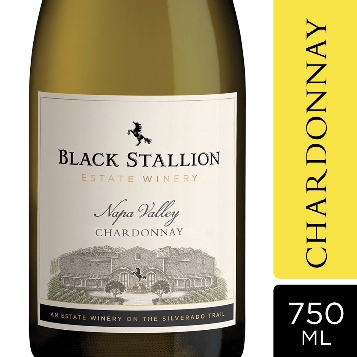 slide 1 of 9, BLACK STALLION Chardonnay, 750 ml