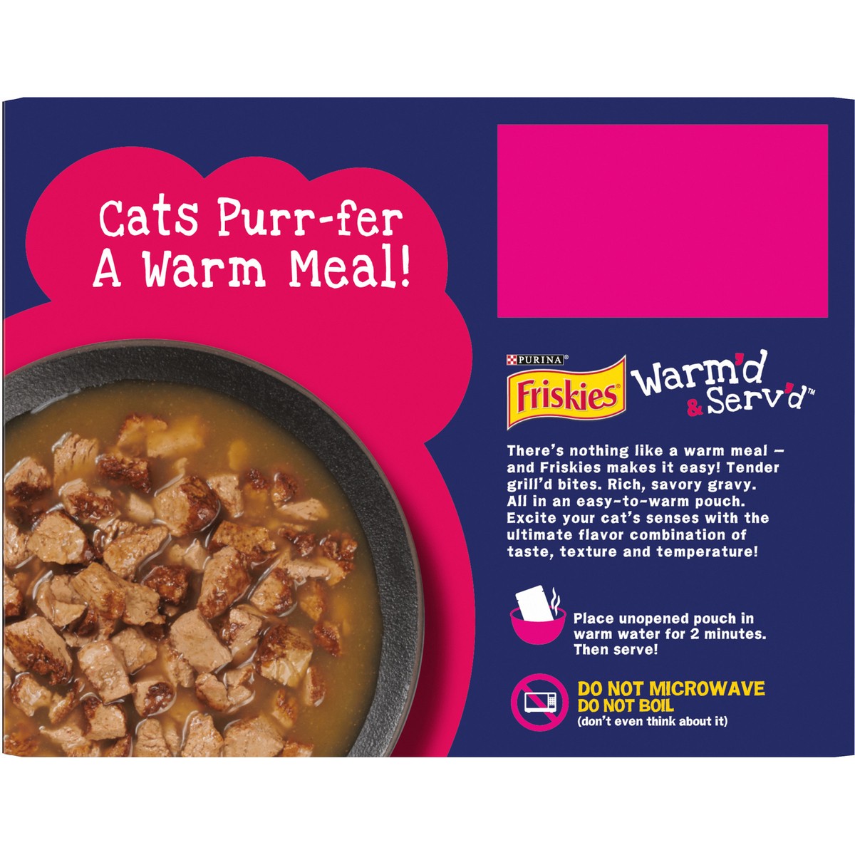 slide 11 of 14, Purina Friskies Gravy Wet Cat Food Variety Pack, Warm'd & Serv'd Grill'd Bites With Chicken & With Tuna, 5.25 lb