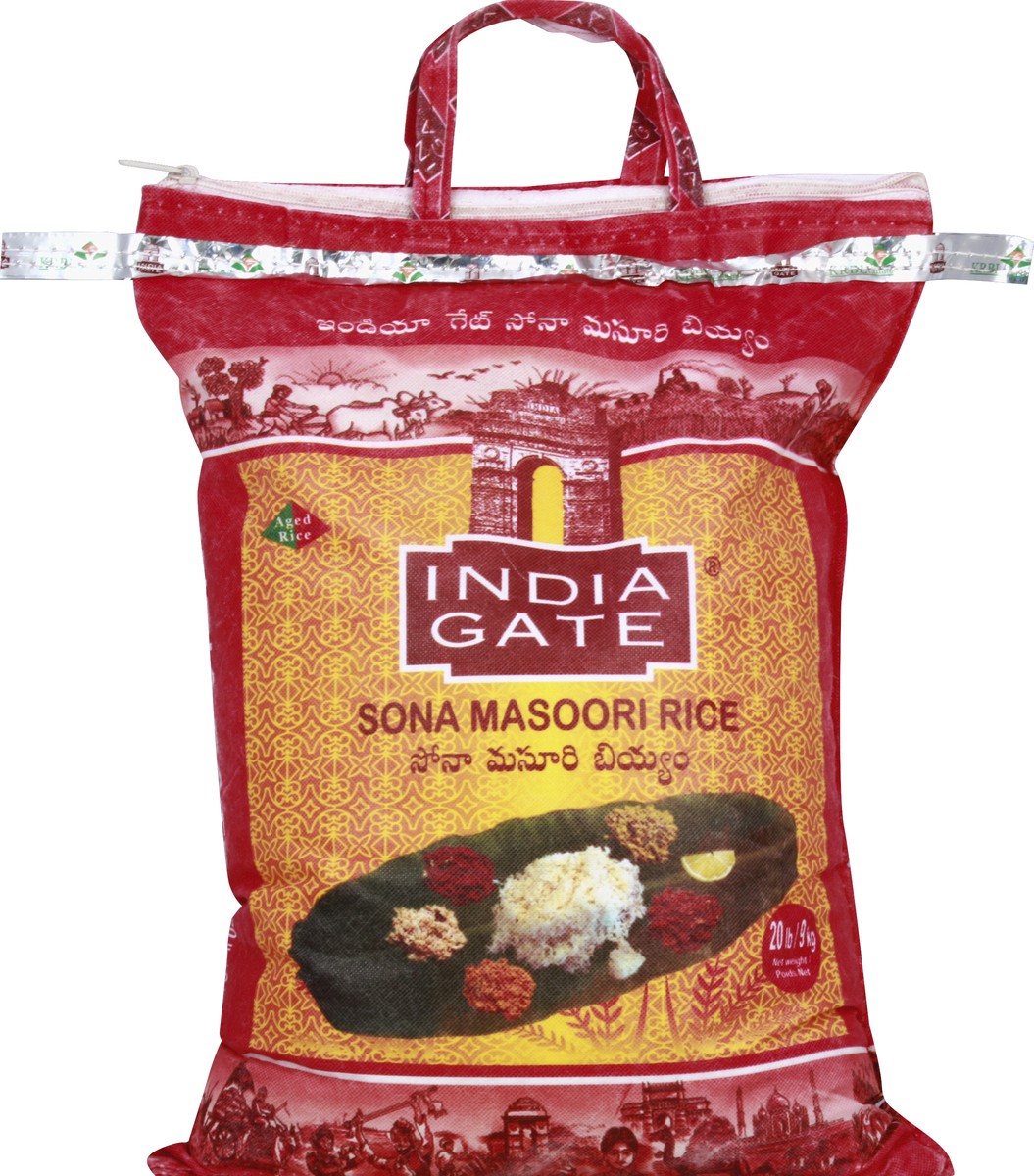 slide 5 of 5, India Gate Rice 20 lb, 20 lb