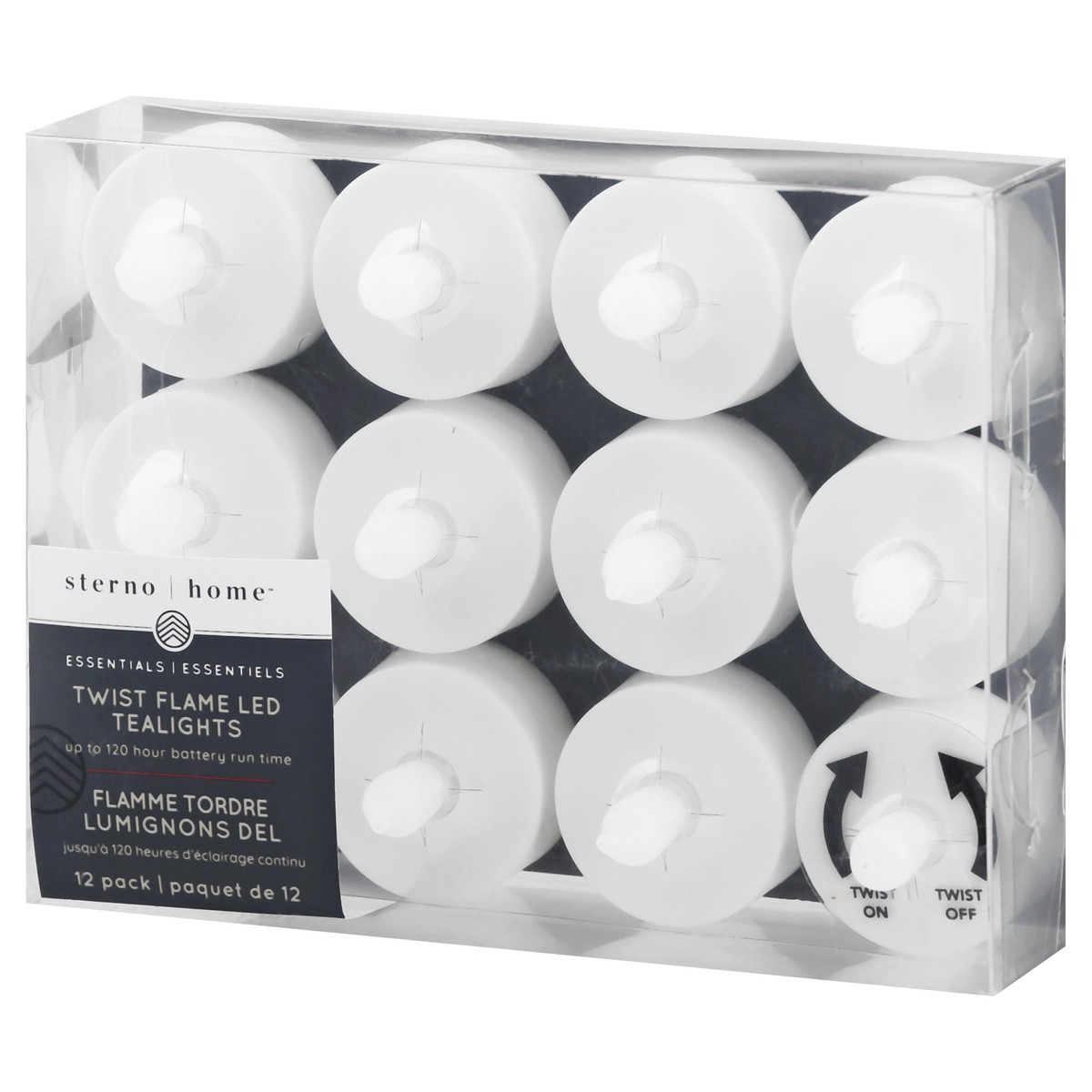 slide 7 of 9, Sterno Home Twist Flame LED Tealights 12 ea, 12 ct