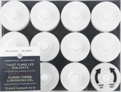 Sterno Home Twist Flame LED Tealights - 12 ea