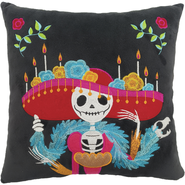 slide 1 of 1, CREATIVE HOME Day Of Dead Cushion, 1 ct