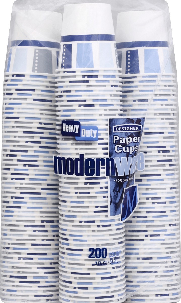 slide 5 of 6, ModernWare paper cups, 3 fl. oz., 200 ct