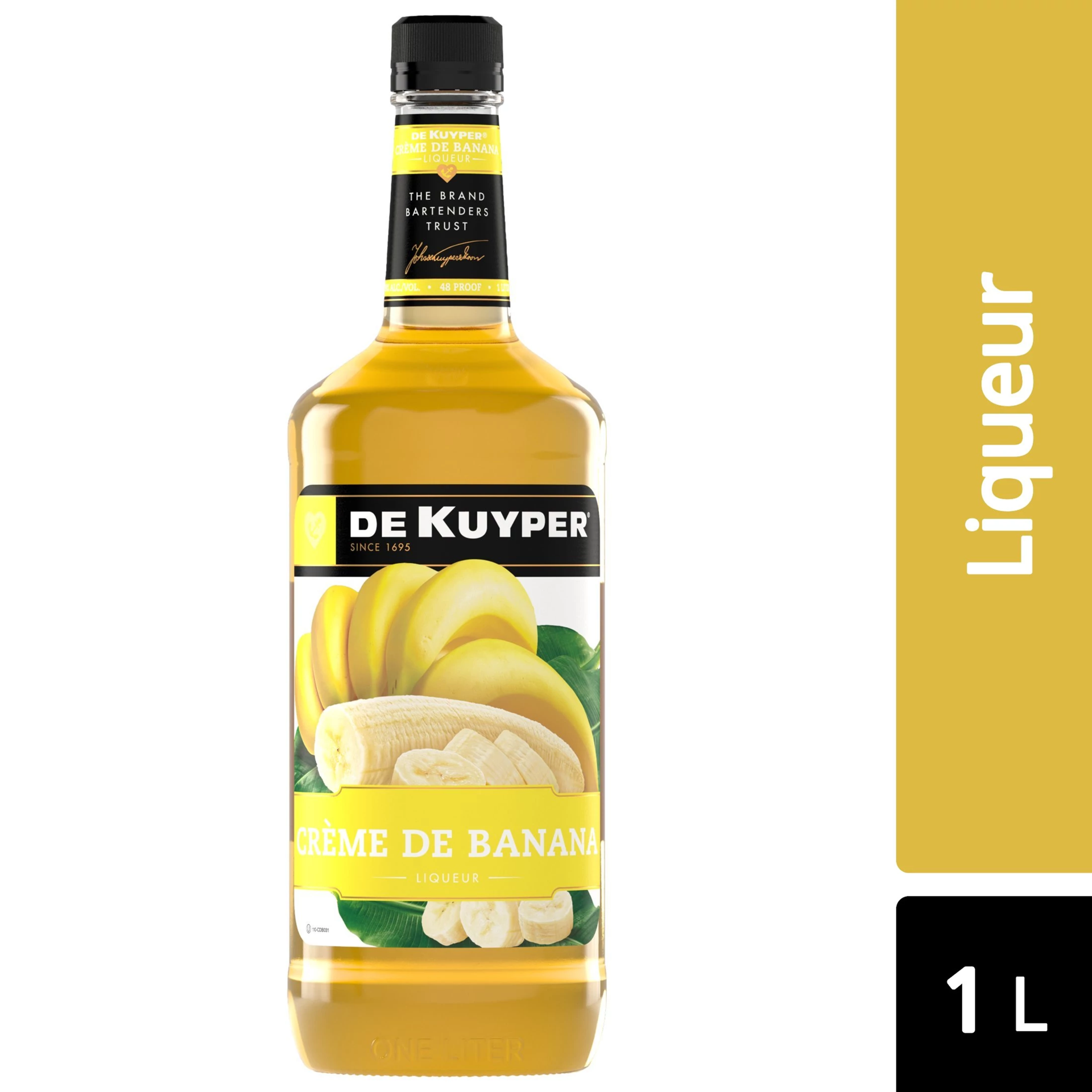 slide 1 of 2, DeKuyper Crème De Banana Liqueur 1 L, 1 L