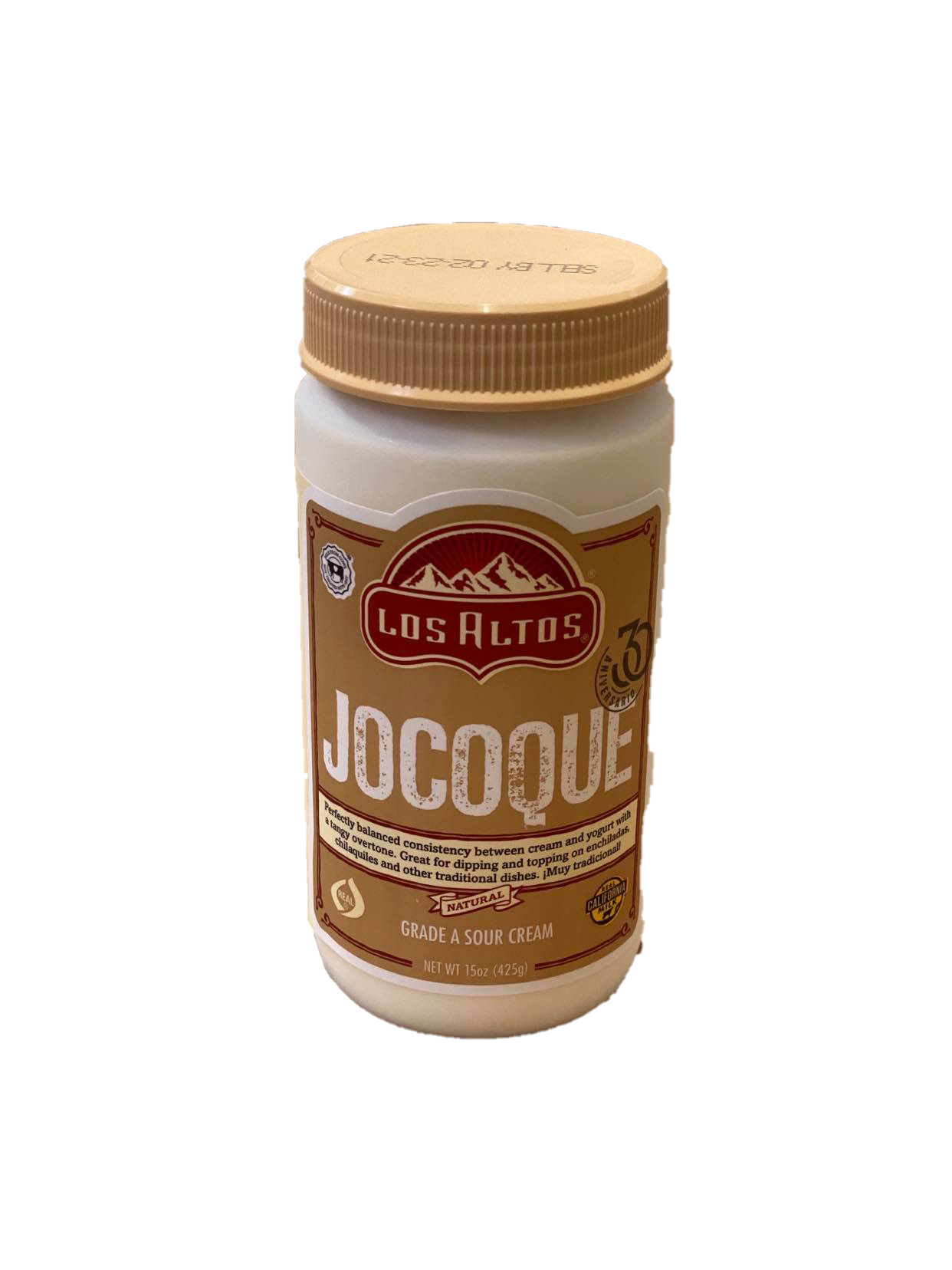 slide 1 of 1, Los Altos Jocoque Sour Cream, 15 oz