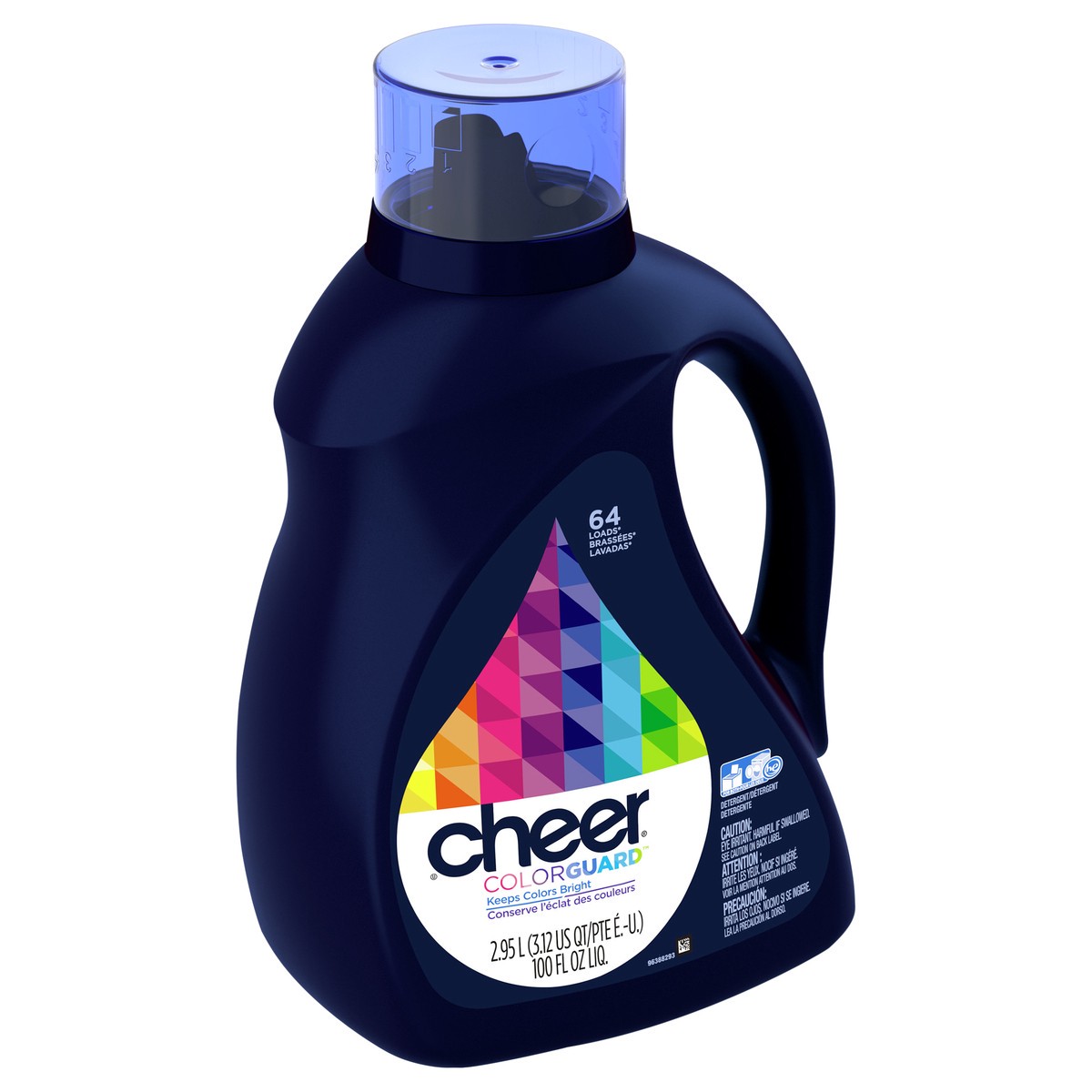 slide 5 of 6, Cheer Stay Colorful He Fresh Clean Scent Liquid Laundry Detergent, 2.95 L