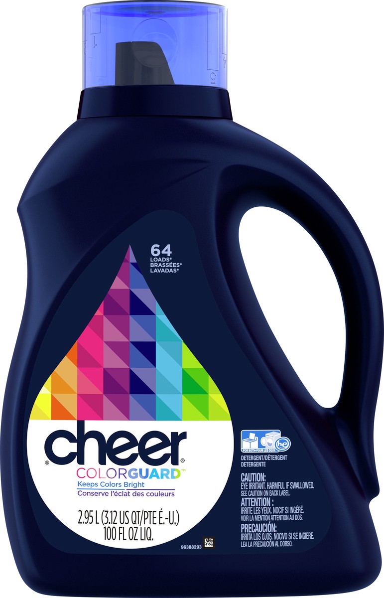 slide 6 of 6, Cheer Stay Colorful He Fresh Clean Scent Liquid Laundry Detergent, 2.95 L