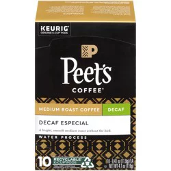 Peet's Coffee, Decaffeinated Especial Dark Roast Coffee Pods - 10ct Carton