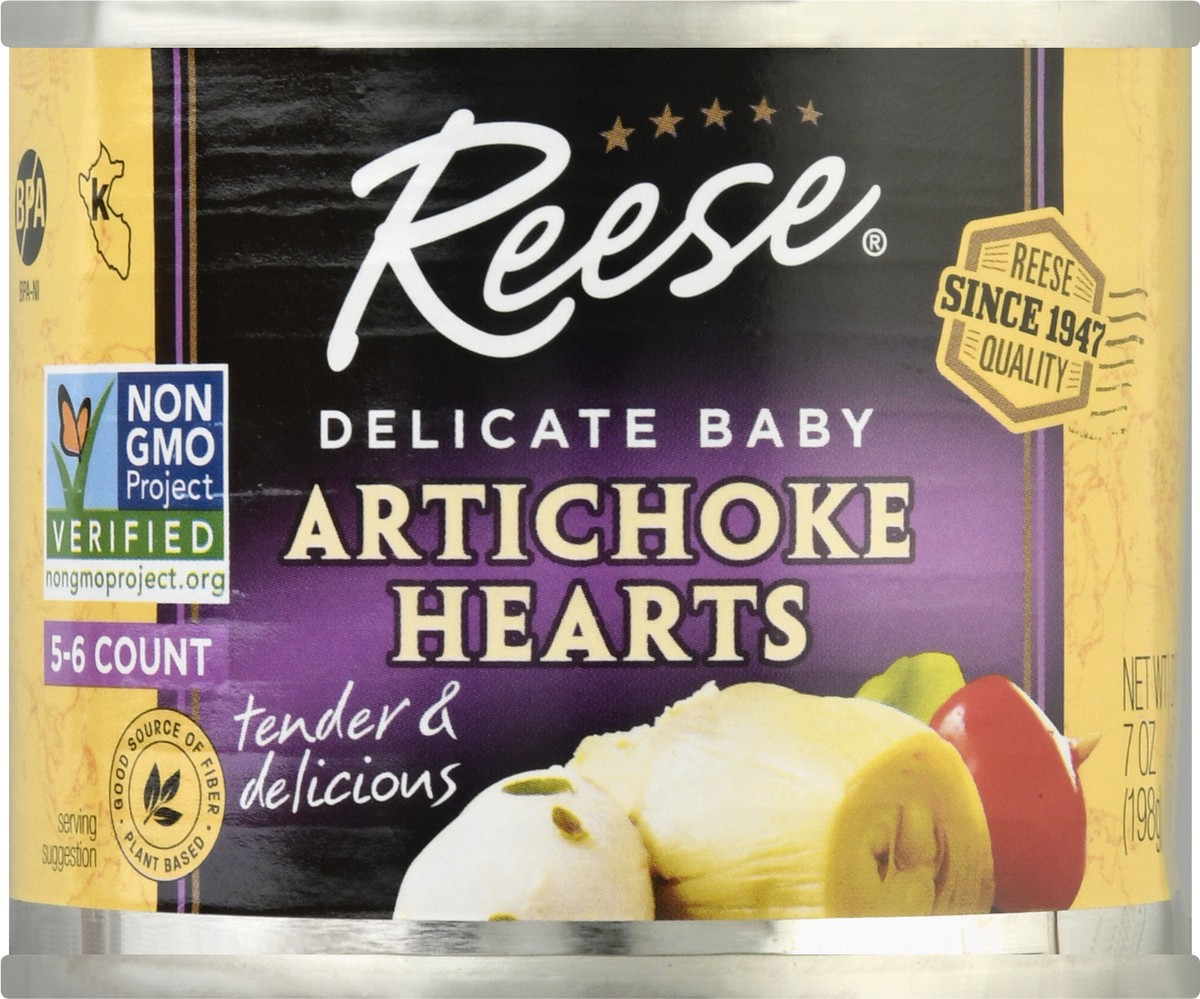 slide 9 of 9, Reese Delicate Baby Artichoke Hearts 7 oz, 7 oz