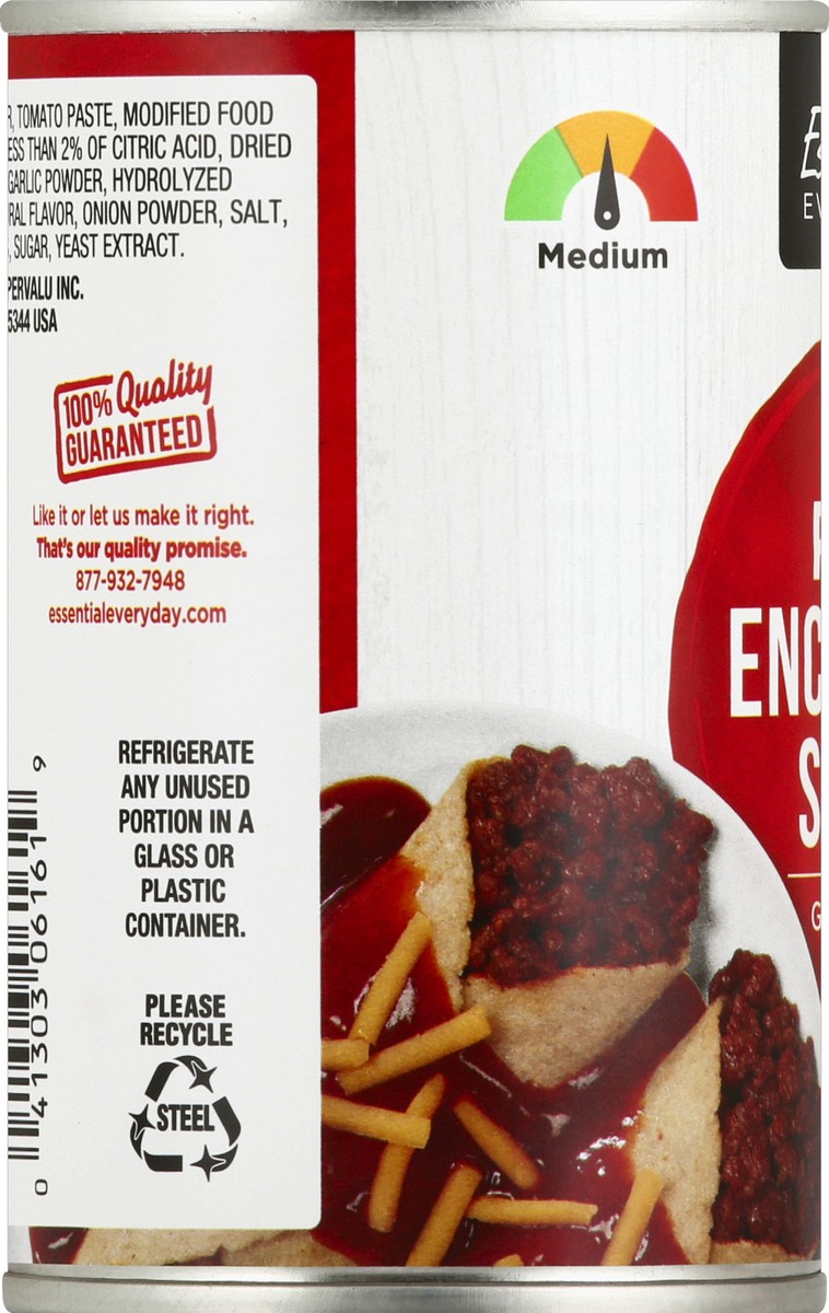 slide 6 of 6, Essential Everyday Enchilada Sauce, Gluten Free, Red, Medium, 10 oz