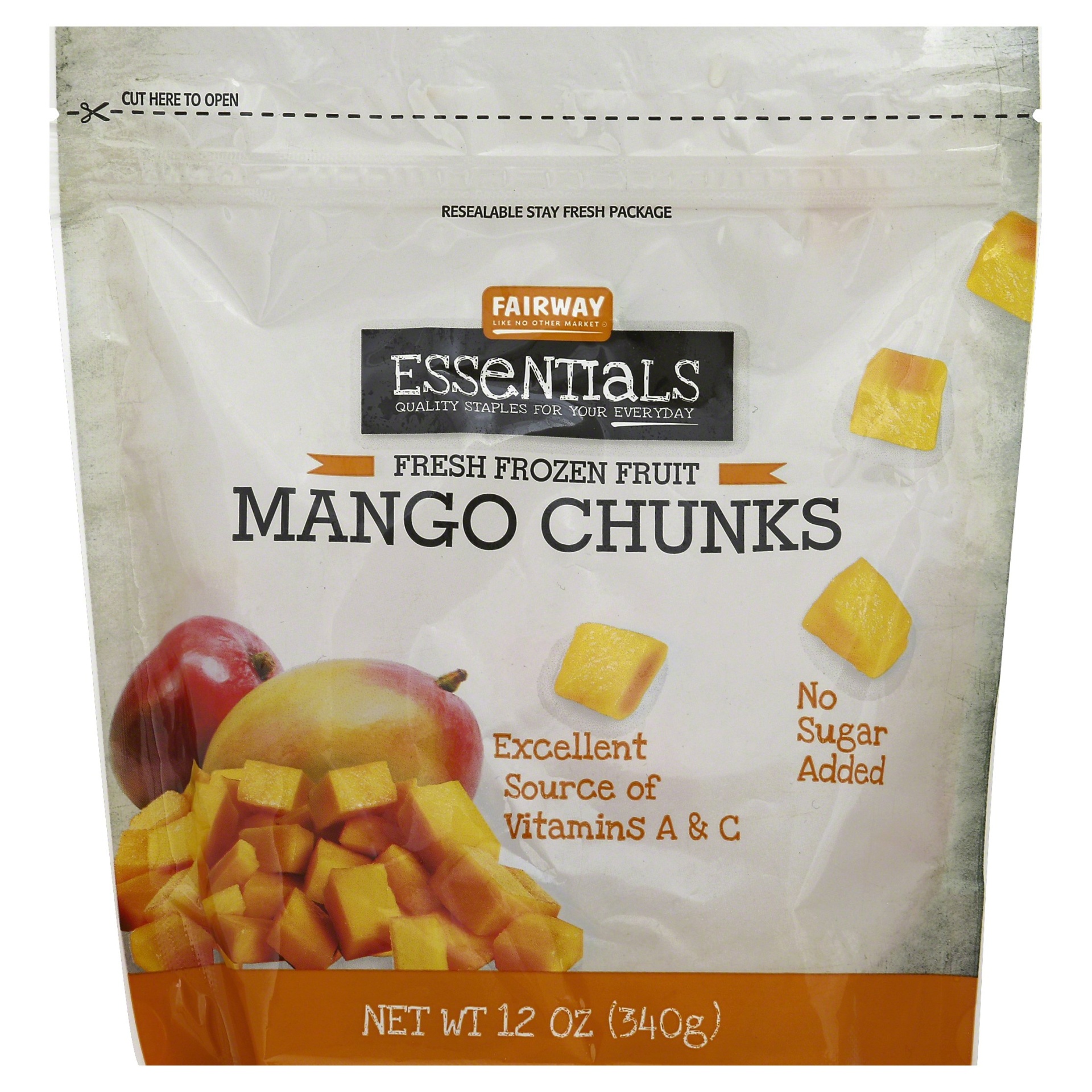 slide 1 of 1, Fairway Essentials Frozen Mango Chunks, 12 oz
