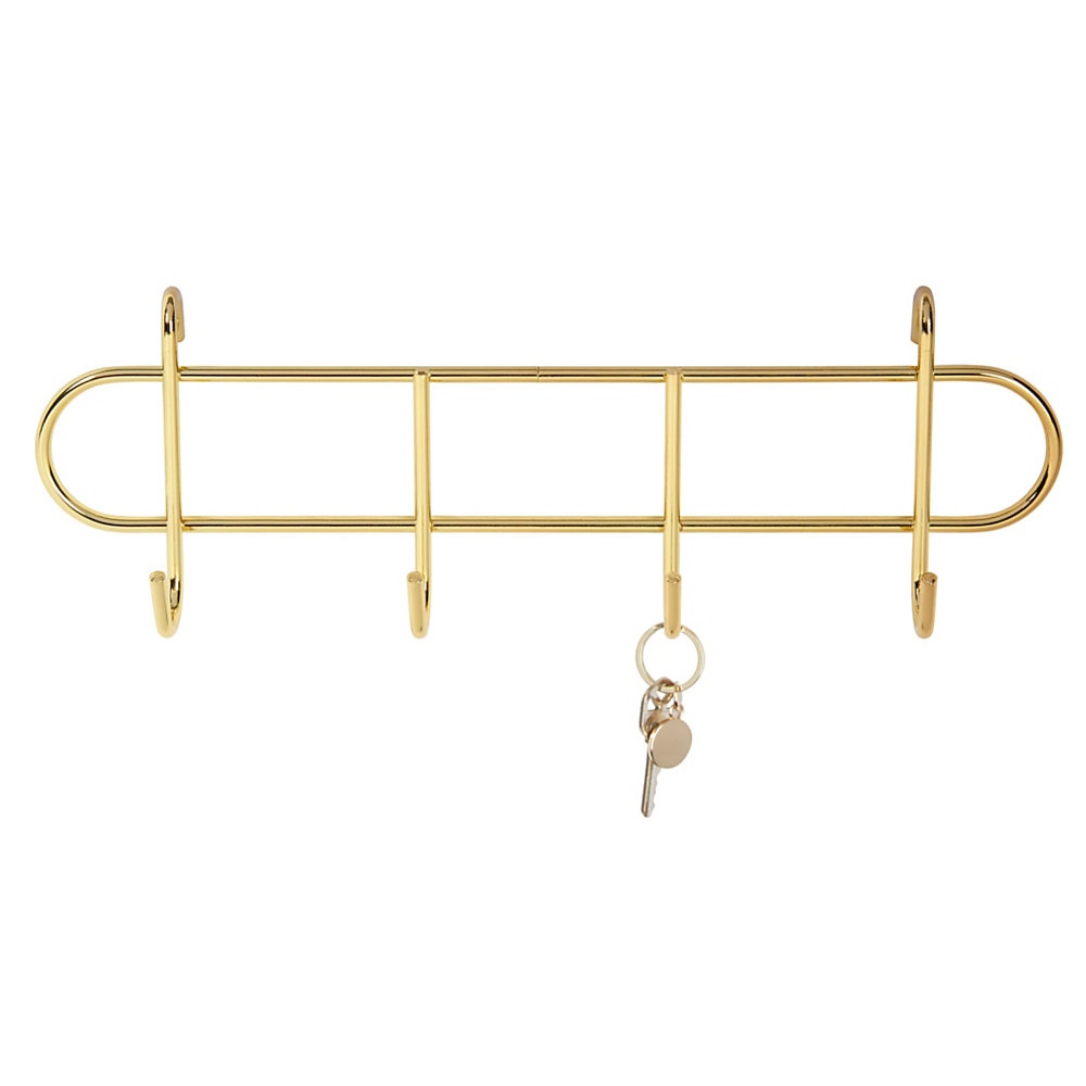 slide 1 of 1, Realspace Metal Wire Hook, 10-1/4''H X 1-9/16''W X 3-5/16''D, 100% Recycled, Gold, 1 ct