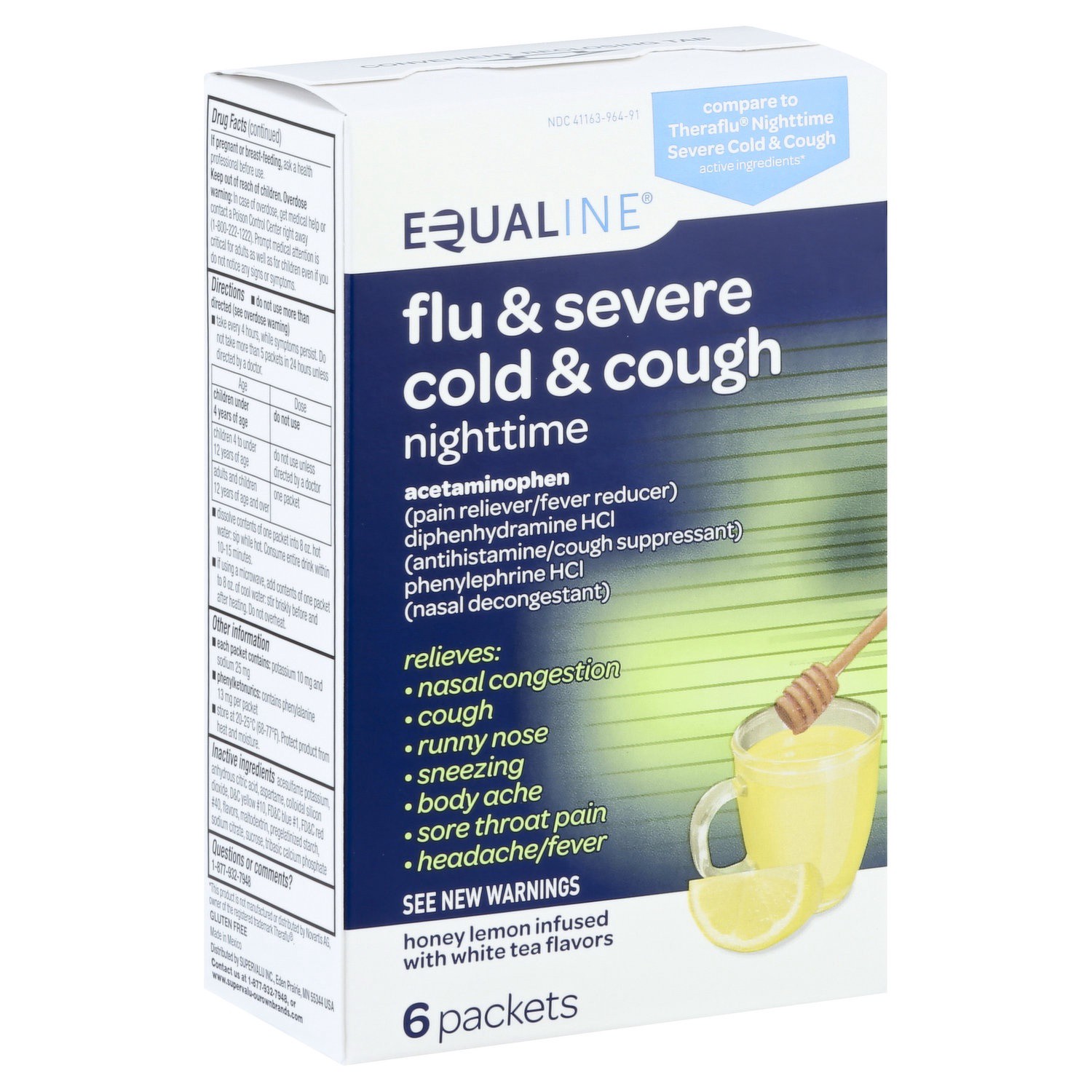 slide 1 of 1, Equaline Severe Cold Cough, 6 ct