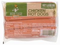 slide 1 of 1, Heritage Farms Chicken Hot Dogs, 12 oz