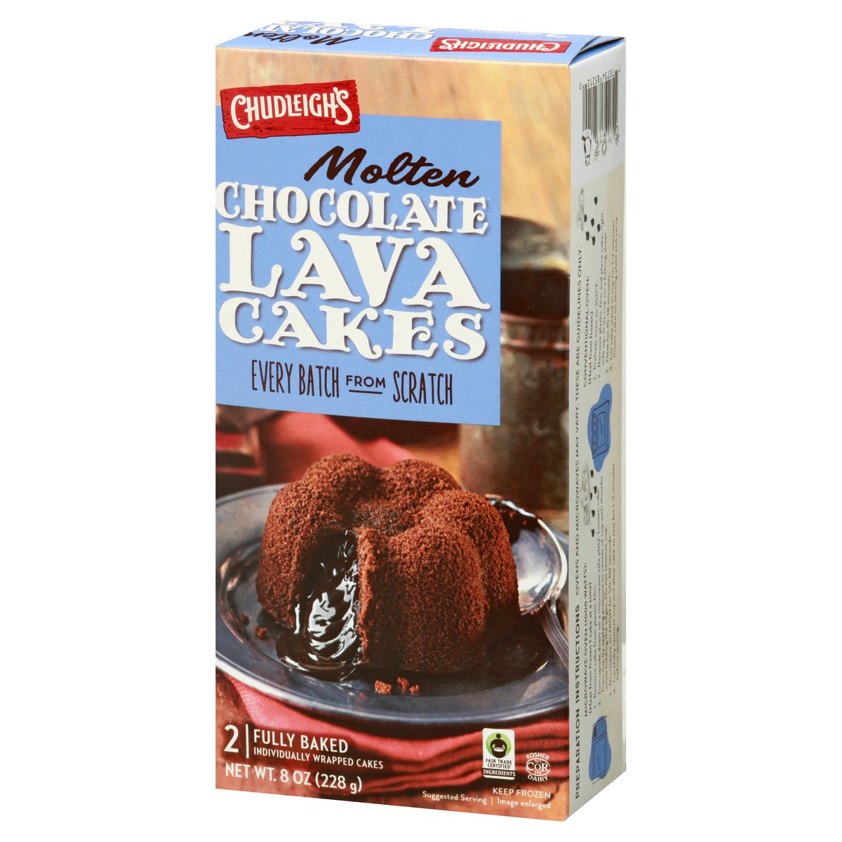 slide 9 of 13, ChudLeighs Molten Chocolate Lava Cakes 2 ea, 8 oz