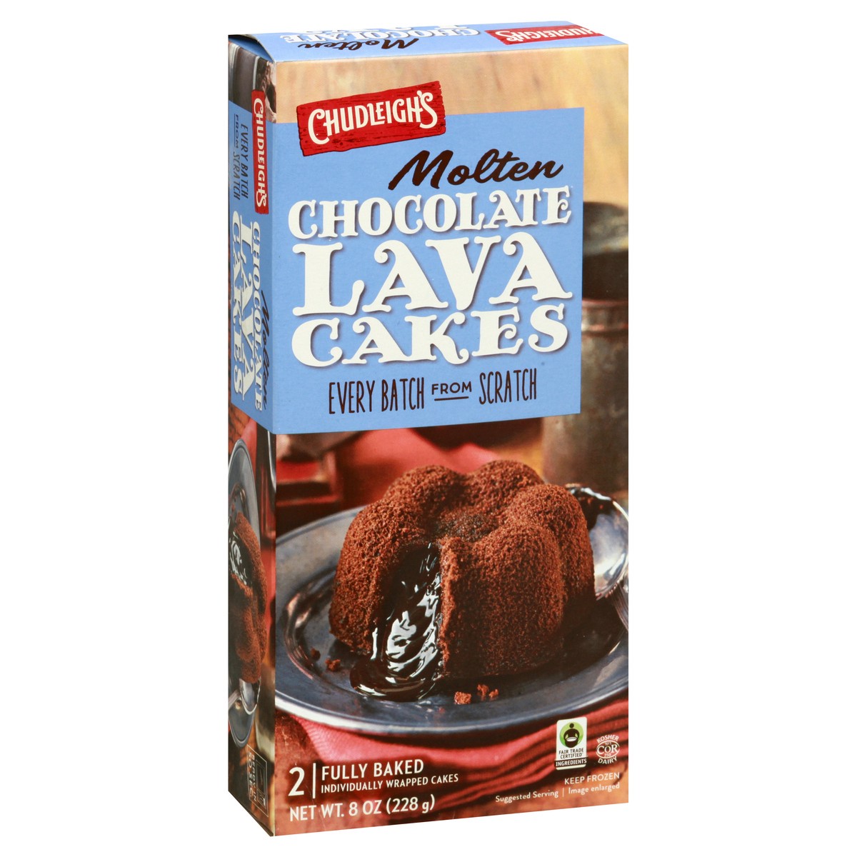 slide 5 of 13, ChudLeighs Molten Chocolate Lava Cakes 2 ea, 8 oz