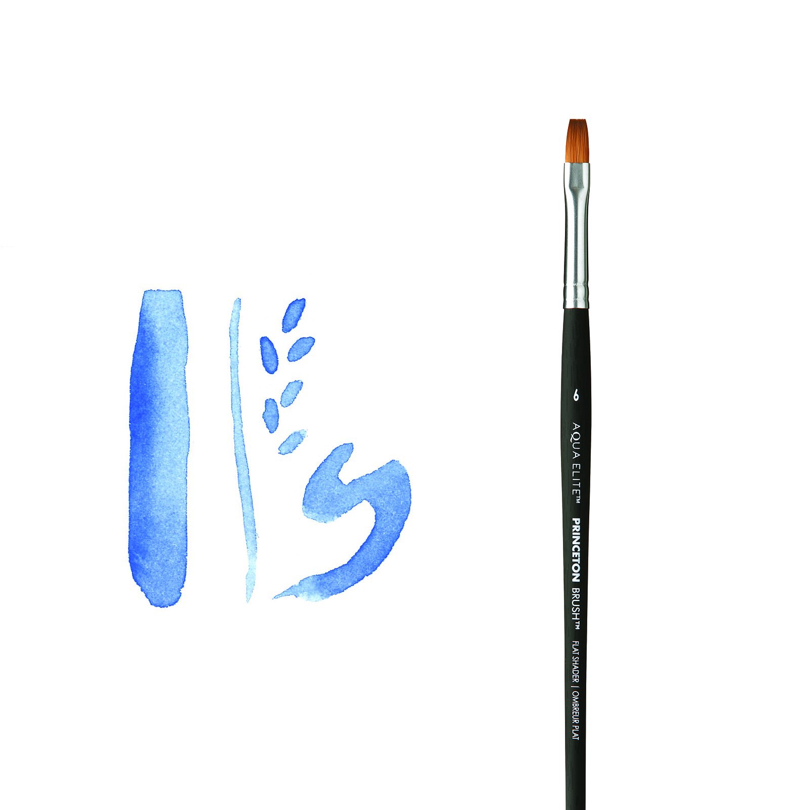 slide 5 of 6, Princeton Artist Brush Co Princeton Elite 4850 Flat Shader Paintbrush, Size 6, Size 6