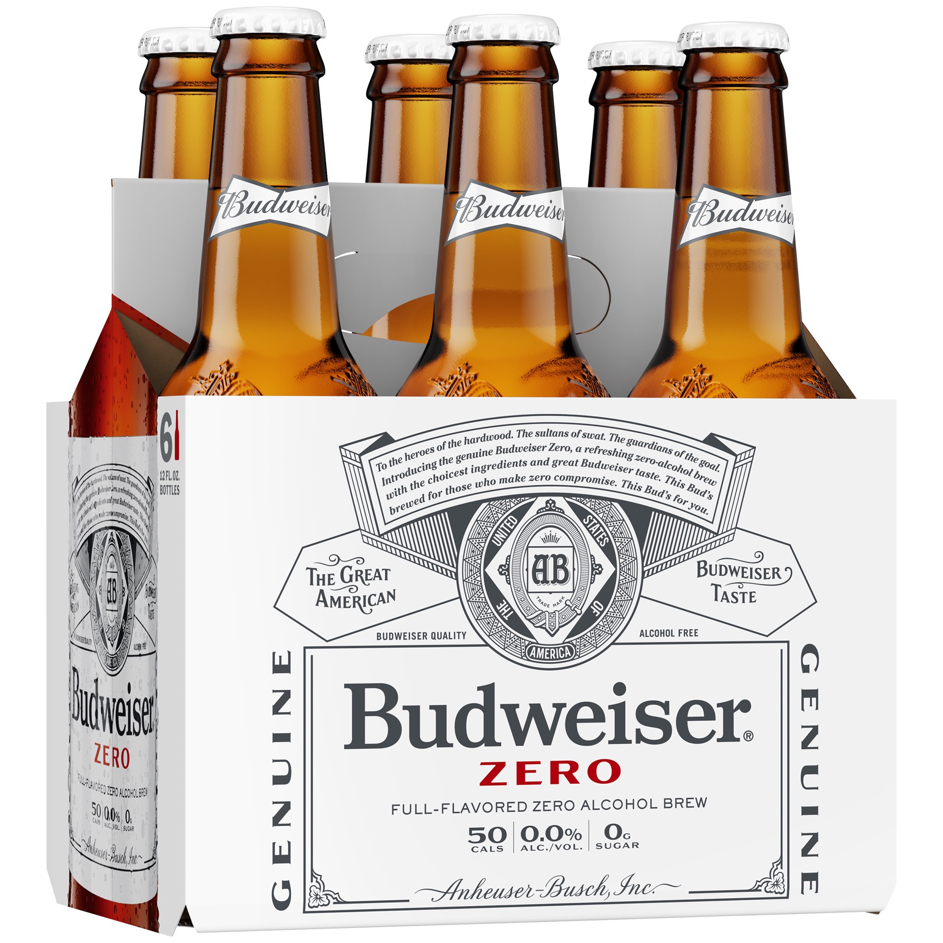 slide 4 of 4, Budweiser Zero Non-Alcoholic Beer, 6 Pack 12 fl. oz. Bottles, 6 ct