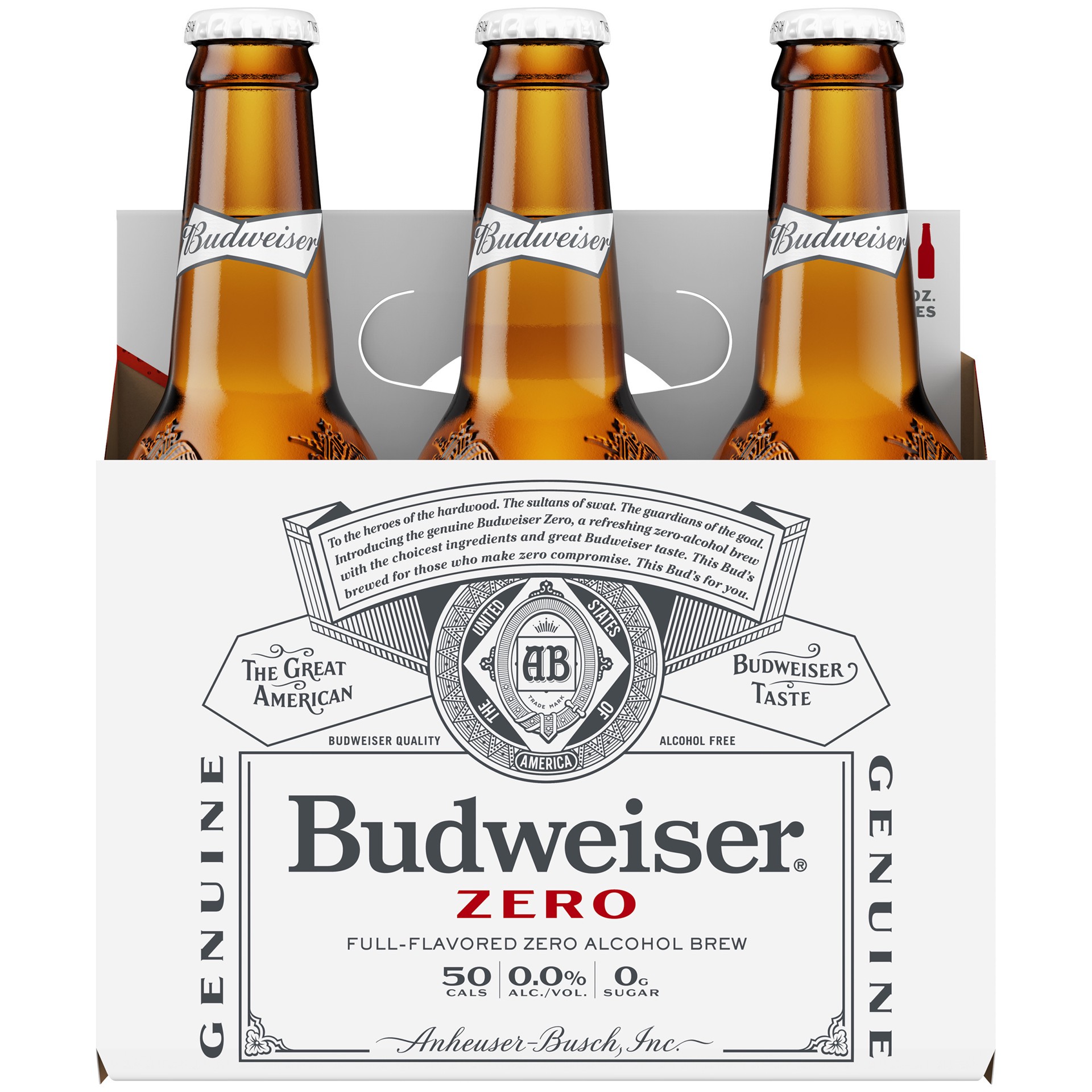 slide 3 of 4, Budweiser Zero Non-Alcoholic Beer, 6 Pack 12 fl. oz. Bottles, 6 ct