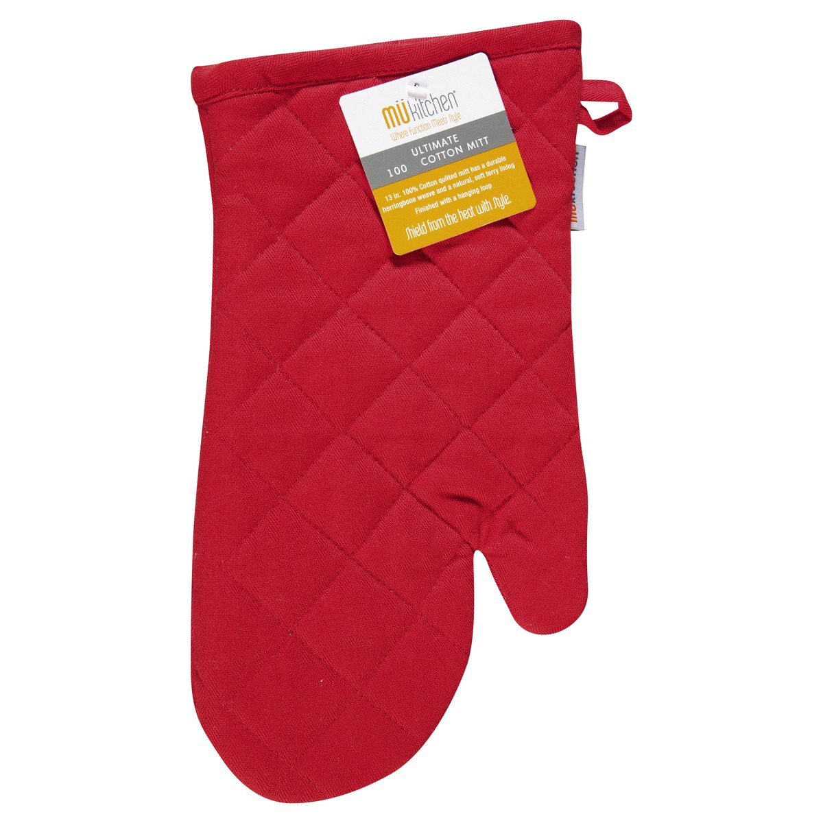 slide 6 of 9, MÜkitchen 100% Cotton Ultimate Crimson Mitt 1 ea, 1 ea