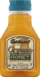 Burleson''s Organic Raw & Unfiltered Honey 12 oz