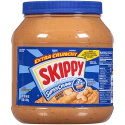 Skippy Super Chunk Extra Crunchy Peanut Butter 64 oz. Jar