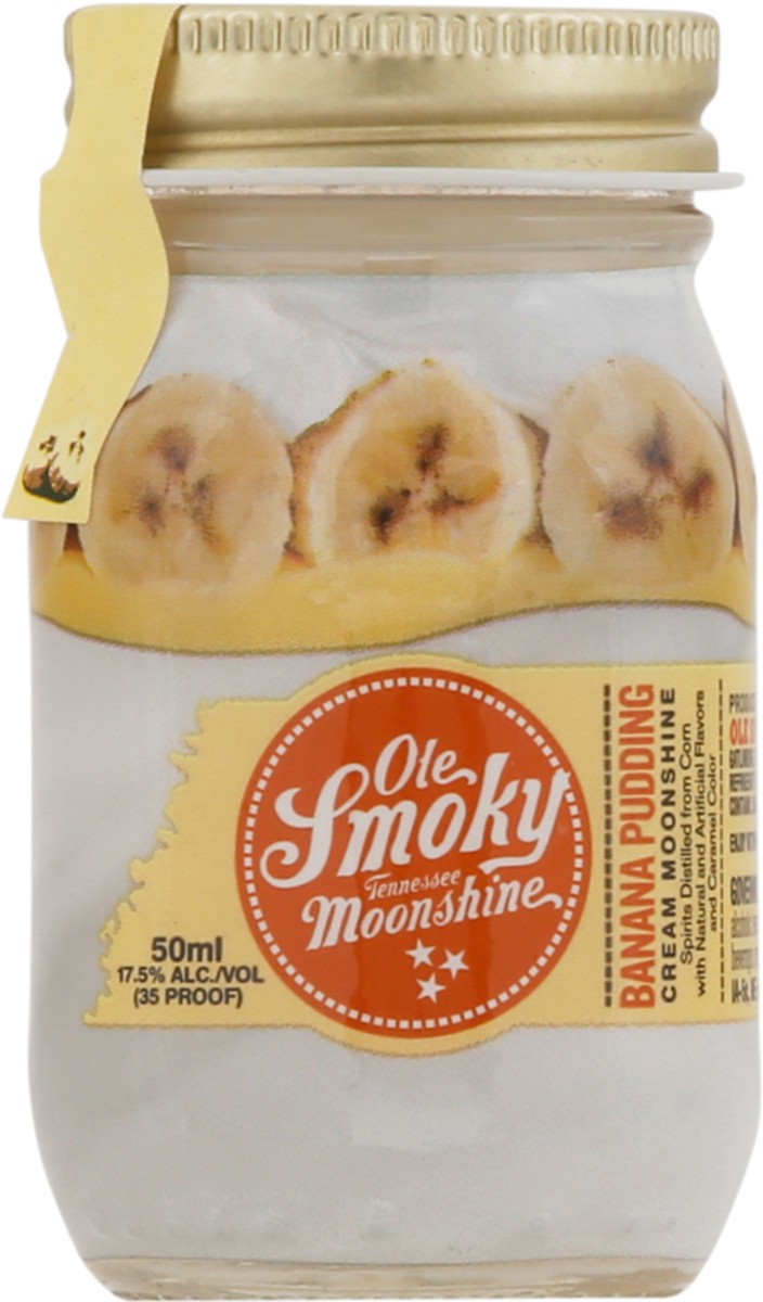slide 6 of 9, Ole Smoky Banana Pudding Cream Tennessee Moonshine 50 ml, 50 ml