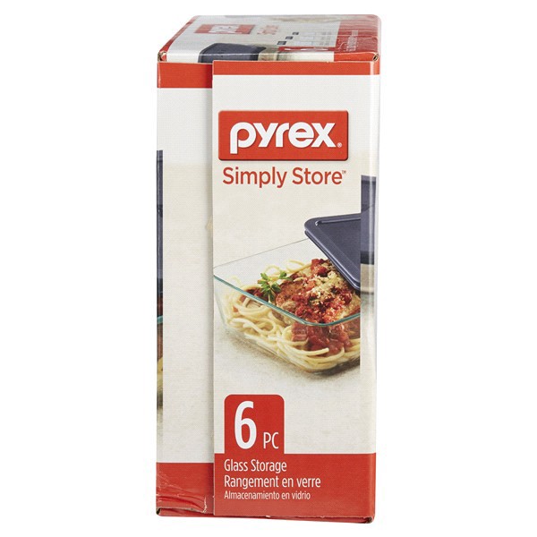 slide 15 of 29, Pyrex Simply Store Rectangular Set, 6 ct