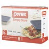 slide 29 of 29, Pyrex Simply Store Rectangular Set, 6 ct