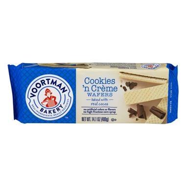 slide 1 of 1, Voortman Bakery Cookies'N Creme Wafers, 12.3 oz