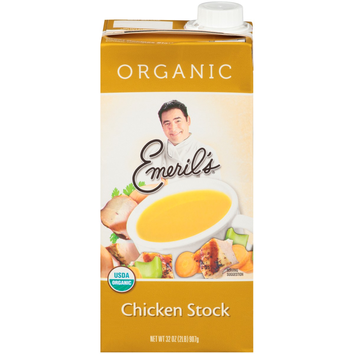 slide 1 of 9, Emeril's Organic Chicken Stock, 32 oz