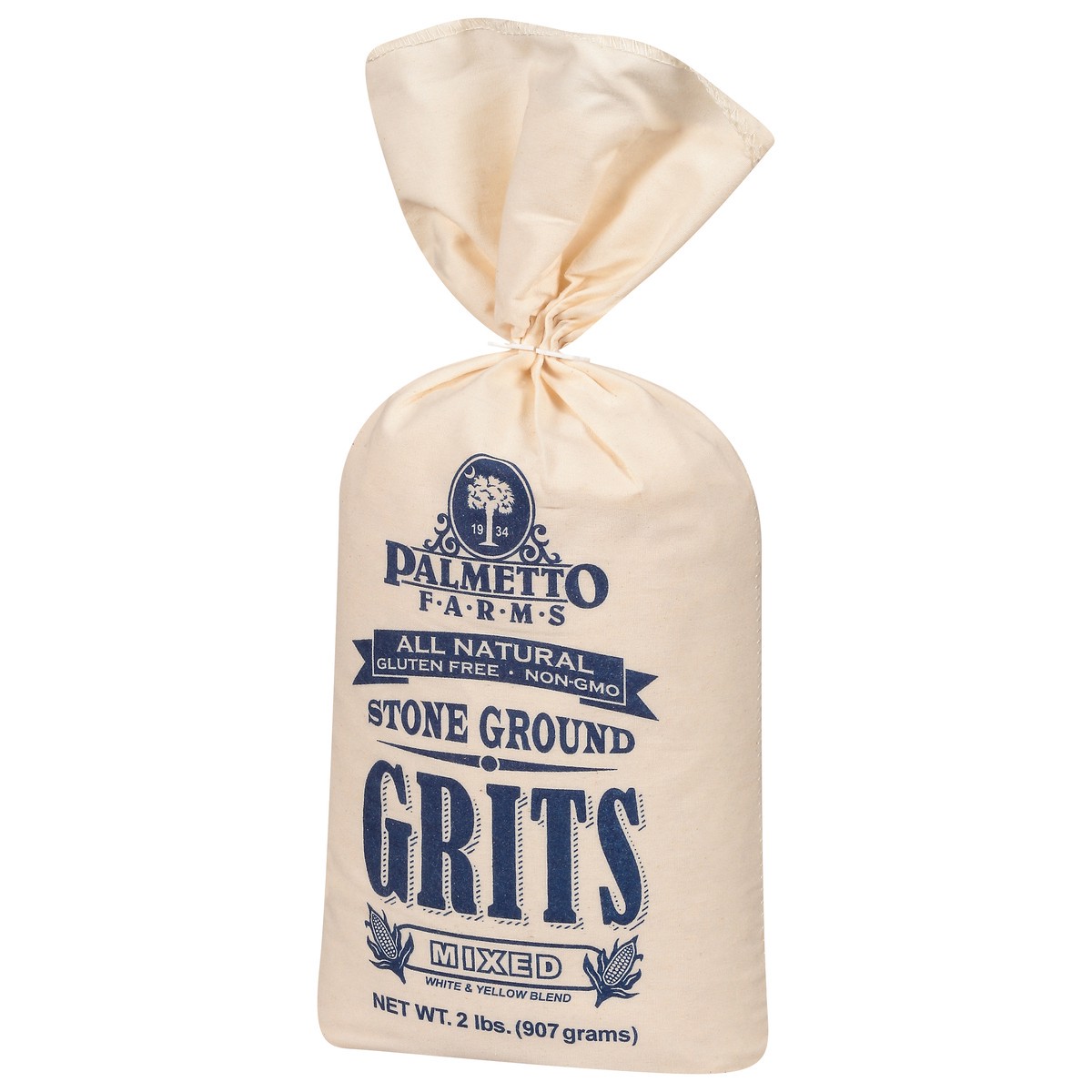 slide 3 of 4, Palmetto Farms Grits, Stone Ground, Mixed, 2 lb