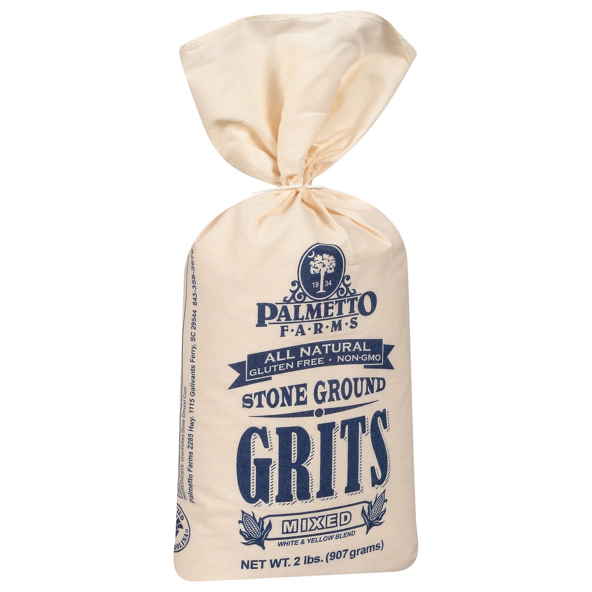 slide 2 of 4, Palmetto Farms Grits, Stone Ground, Mixed, 2 lb