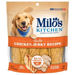 Milo's Kitchen Chicken Jerky Recipe Dog Treats, 8.5 oz Bag