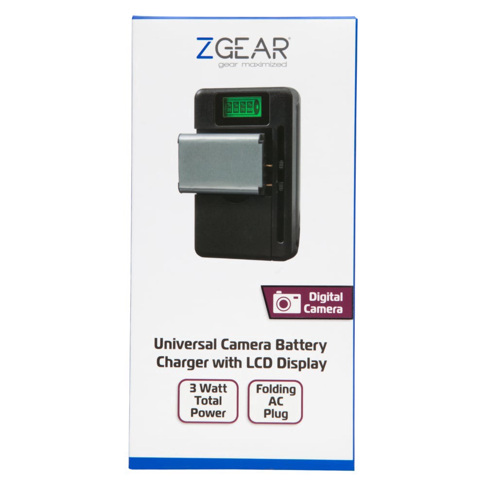 slide 1 of 1, Zgear Universal Camera Battery Charger, 1 ct