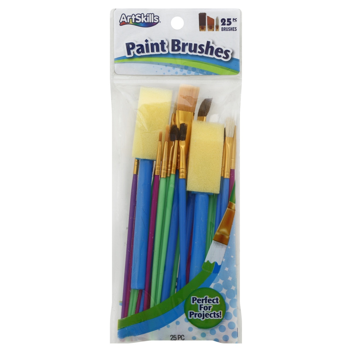 slide 1 of 2, Artskills Paint Brushes, 25 ct