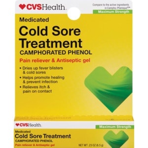slide 1 of 1, CVS Health Medicated Cold Sore Treatment Maximum Strength, 0.23 oz; 6.5 gram