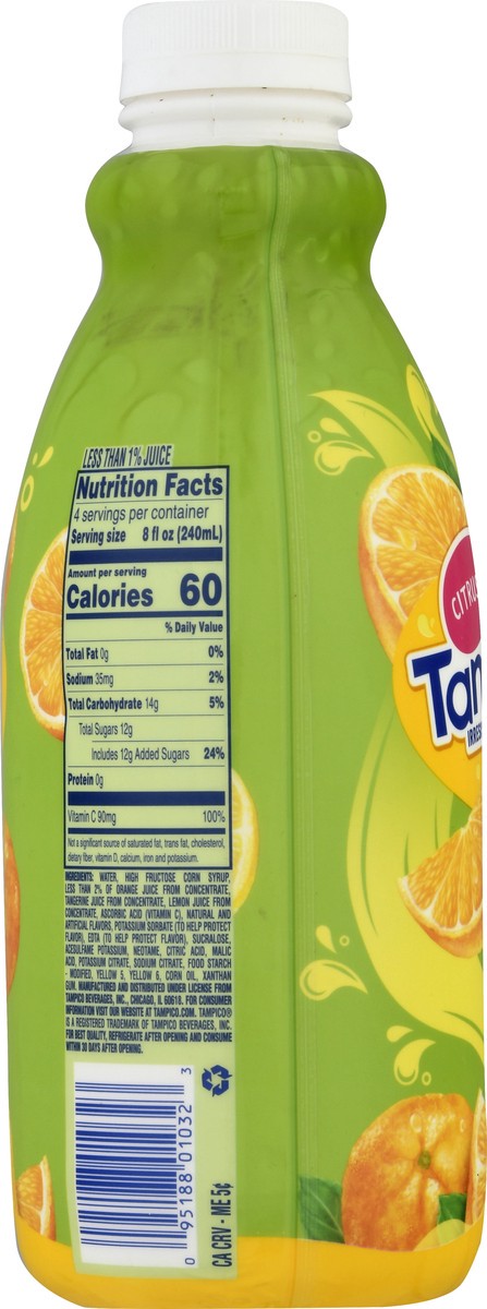 slide 4 of 11, Tampico Orange, Tangerine, Lemon Crust Punch - 32 oz, 32 oz