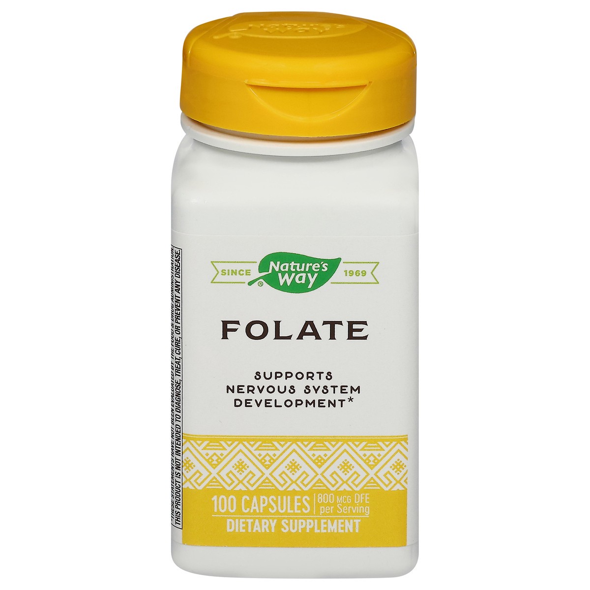 slide 1 of 5, Nature's Way Folate 100 Capsules, 100 ct