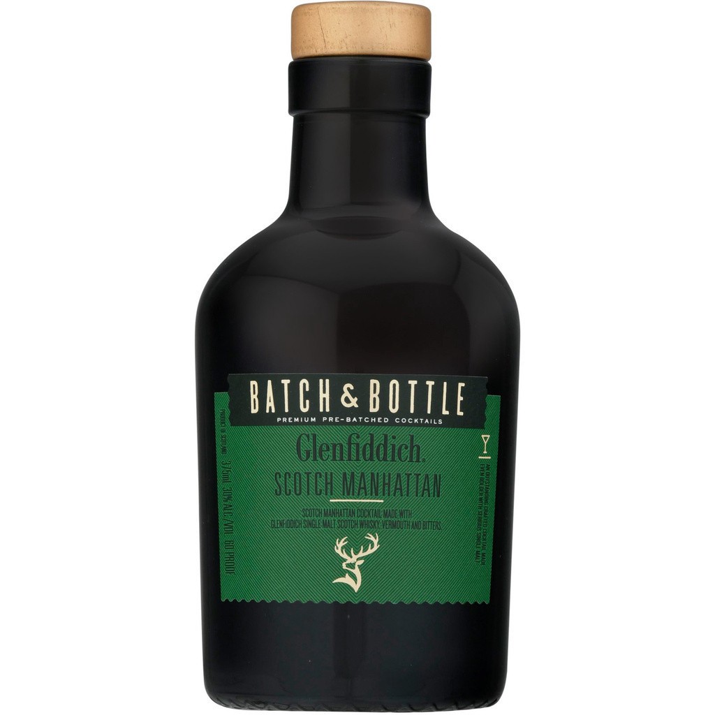 slide 1 of 2, Batch & Bottle Glenfiddich Scotch Whisky Manhattan Ready To Drink Cocktail 375ml, 375 ml
