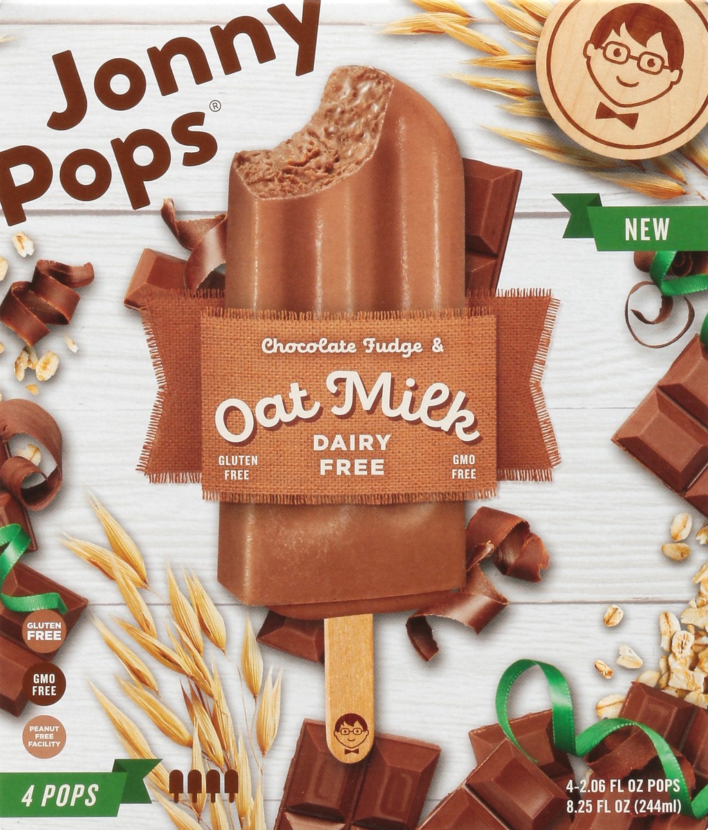 slide 13 of 13, Jonny Pops Dairy Free Chocolate Fudge & Oatmilk Pops 4 ea, 1 ct